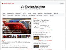 Tablet Screenshot of edgefieldadvertiser.com